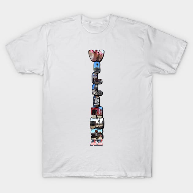 Williams Arizona Big Letter - Vertical T-Shirt by ButterflyInTheAttic